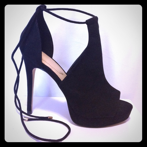 Aldo Shoes - Suede Peeptoe Booties